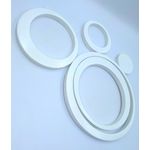 product_image_name-Generic-15pcs Circle Wooden Wall Sticker Decoration - White-7