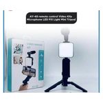 product_image_name-Generic-AY-49 Video Making Kit, Vlogging Kit with Bluetooth Remote, Microphone, Mini Tripod Stand, LED Light & Phone Holder Clip for Making Videos.-1