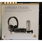 Behringer U-Phoria Studio Complete Recording/Podcasting Bundle (UM2 USB Audio Interface + C-1 Condenser Microphone + HPS5000 Studio Headphones + Stand & Cables