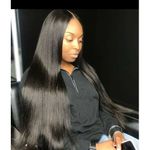 Quality Long Straight Hair Wit Middle Part Closure