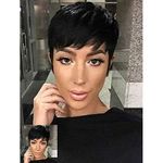 Short Black Pixie Cuts Hair Short Wigs