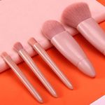 General COSHINE 5pcs Mini Travel Makeup Brush Set Portable Kit with Mirror - image 3