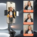 Generic A101 Extendable &Foldable Auto Face Tracking Gimbal Stabilizer Wireless Selfie Stick Remote Fill Light AI Intelligent - image 5