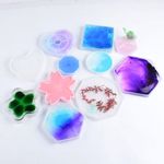 Generic 3 Silicone Mold Roundsquare Coaster Cup Mat Tray Mould Resin Casting - image 5