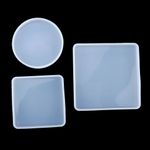Generic 3 Silicone Mold Roundsquare Coaster Cup Mat Tray Mould Resin Casting - image 6