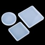 Generic 3 Silicone Mold Roundsquare Coaster Cup Mat Tray Mould Resin Casting - image 8