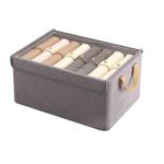Generic cationic fabric clothing storage box features a sturdy steel frame and a reinforced base for durability - image 2