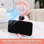 product_image_name-Generic-Unique Foldable Rechargeable Led Display Digital Cooling Hand Fan With Rope And Usb Cord-2