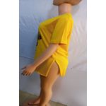 product_image_name-Fashion-Disney Mouse Ladies/women Turkey Polo T-shirt -Yellow-2