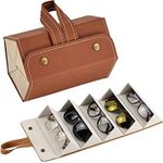 product_image_name-Generic-Portable Glasses Organizer Multi-Slot Eyeglasses Storage Display Travel Folding Sunglasses PU Leather Case-1