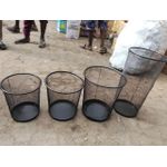  Iron Mesh Trash Waste Bin Basket