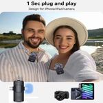Generic F11-2 Dual Noise Cancelling Wireless Microphone With 3 in 1 Receiver For iPhone and Type C - image 5
