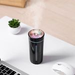 Generic Purple Aroma Portable USB Humidifier With LED Night Light