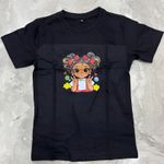 product_image_name-Fashion-Black Girls cartoon Graphic T-Shirt -2