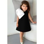 Girls dress, children birthday gown, outing kids dress with shoulder bow