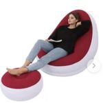 Inflatable Leisure Bean Bag Sofa With Footstool