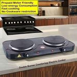 Fast Cook Double Cooker Hot Plate, Low Energy - Prepaid Meter Friendly