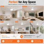 Generic 2-in-1 E27 Ceiling Fan Light Bulb with Remote, 3-Color Dimmable - image 4