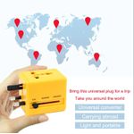 Generic Worldwide Universal Travel Socket Adapter,Dual USB Wall Charger + 3-in-1 Data Cable，Power Socket,Socket Converter - image 3