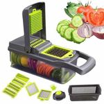 Generic 16PCS Multifunctional Veggie Slicer Kitchen Chopper/Grater Vegetable Cutter