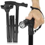 Elder Care Elderly Walking Stick with LED Light
