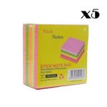 Sticky Notes Post It Note Pads 5 Colours (5 Packs)