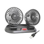 product_image_name-Flushrenic-Car Fan,USB/12V/24V Double-Head,Adjustable 360° Car Electric Fan Silent,2-Speed Multi-Functional Temporary Parking Card Car Fan(USB)-1