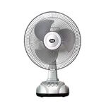 product_image_name-itel-12 Inches Solar Rechargeable Fan With Panel & 2 Bulbs-2