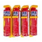 500ml Fire Stop Aerosol Foam Spray Fire Extinguisher - 4 Units