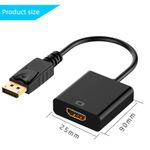product_image_name-Generic-1080P DisplayPort DP to HDMI-compatible Adapter Converter Display Port Male DP to Female HD TV Cable Adapter Video Audio For PC TV-4