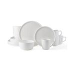 Kitchen Set 16 Pcs Round Dinner Plate Set. White 