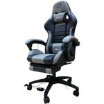 Reclining Gaming chair With Foot Rest - BLACK&GRAY