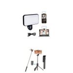 Led cube light with selfie stick tripod support 