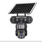 TRIPPLE LENS SOLAR POWERED 4G CCTV CAMERA