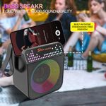 SinG-e  Portable Wireless Bluetooth Speaker With RGB LED Lights & FM Radio - Black - image 2