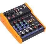 Generic Yamaha 4 Channel Audio Interface Mixing Console DJ Mixer With Bluetooth Smart Noise Reduction USB Socket Portable Gaming Mixer For WebCast - image 4