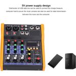 Generic Yamaha 4 Channel Audio Interface Mixing Console DJ Mixer With Bluetooth Smart Noise Reduction USB Socket Portable Gaming Mixer For WebCast - image 7