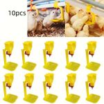 Generic 10Pcs Automatic Chicken N-ipple Drinker with Water Cup, Poultry Water Feeder