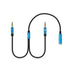 product_image_name-Dx-D&X 3.5mm Stereo Earphone Headphone Audio Y Splitter Jack 1 Female To 2 Male Adapter Cable-3