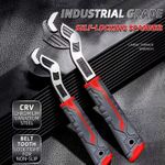 Generic 2pcs Multifunctional Wrench,Adjustable Pipe Wrench,Drive Ratchet Socket Wrench  Home Auto Plumbing Repair Tool - image 6