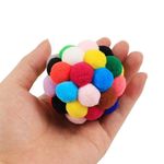 product_image_name-TD-Kitten Plush Ball Multicolour Chew Cat Toy 7cm-3