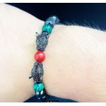 Fashion Double Leopard head charm men's braclet - image 2