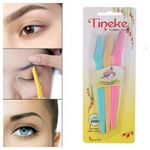 Three Pieces Of Re-usable Eye Brow Razors