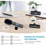 K9 Dual Wireless Microphone TYPE-C Android IPhone IOS Wireless Lapel Microphone - image 2