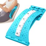 Generic Back Muscle Stretcher Posture Corrector Support Back,lumber,neck Massager Spine Relaxer(Blue)