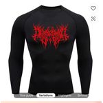 Men's stretchy compression shirt