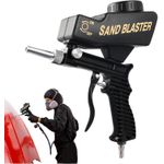 Generic Handheld Gravity‑Feed Pneumatic Sand Blaster Gun, Portable Adjustable Sandblasting Tool for Rust Paint Removal - image 2