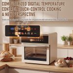 product_image_name-Generic-20L Air fryer - Beige, viewing window, smart touchscreen, extra large capacity-5