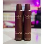 Confetti LONDON  Chocolate Perfumed Deodorant Body Spray – 250ml X2