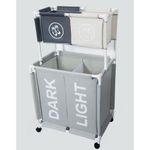 Laundry Hamper Basket 1/2/Section Portable.